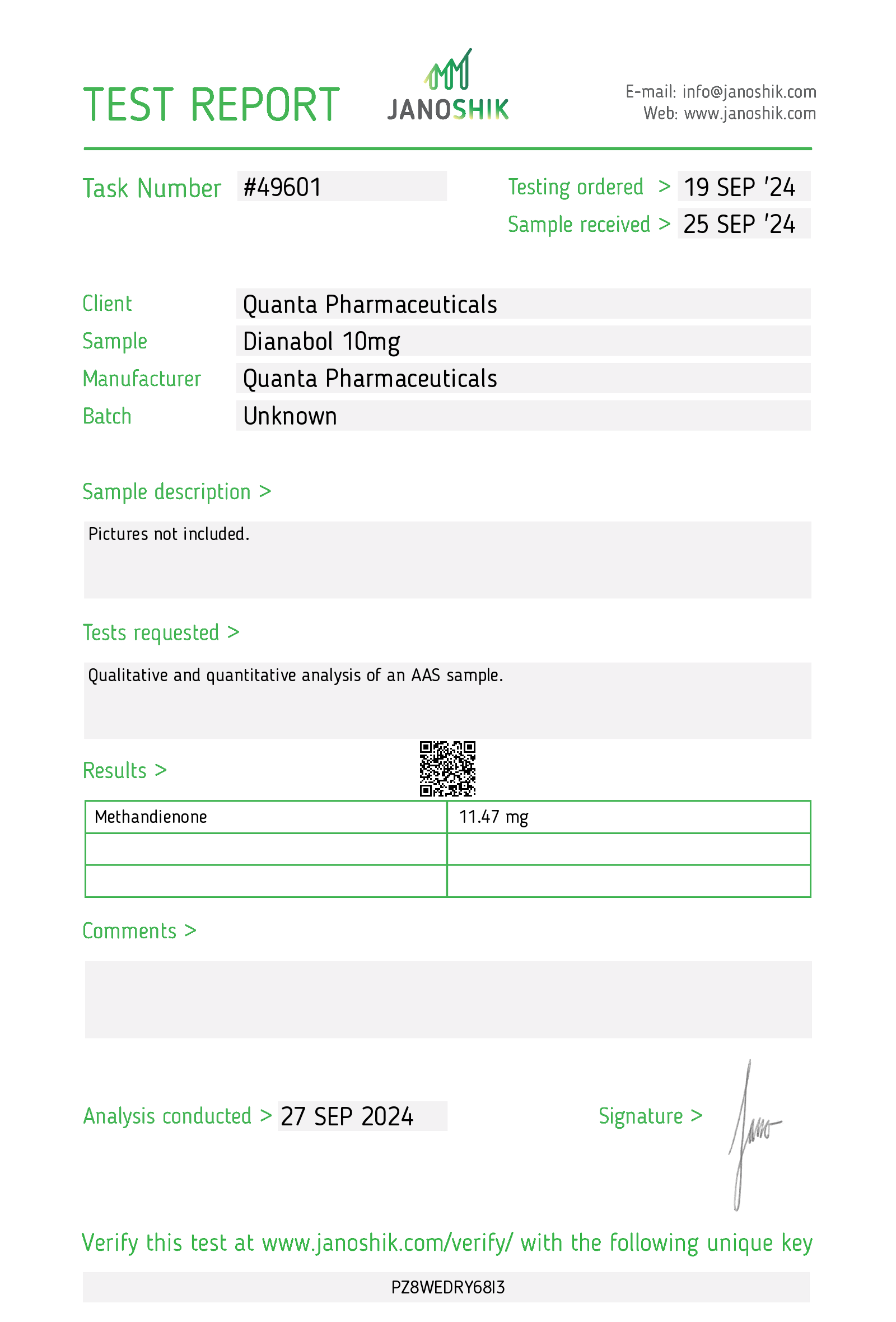Quanta Pharma Dianabol 10mg