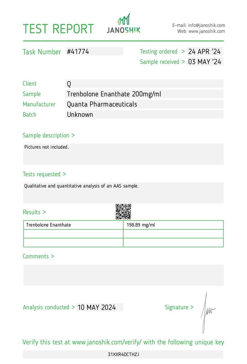 Quanta Pharma Trenbolone Enanthate