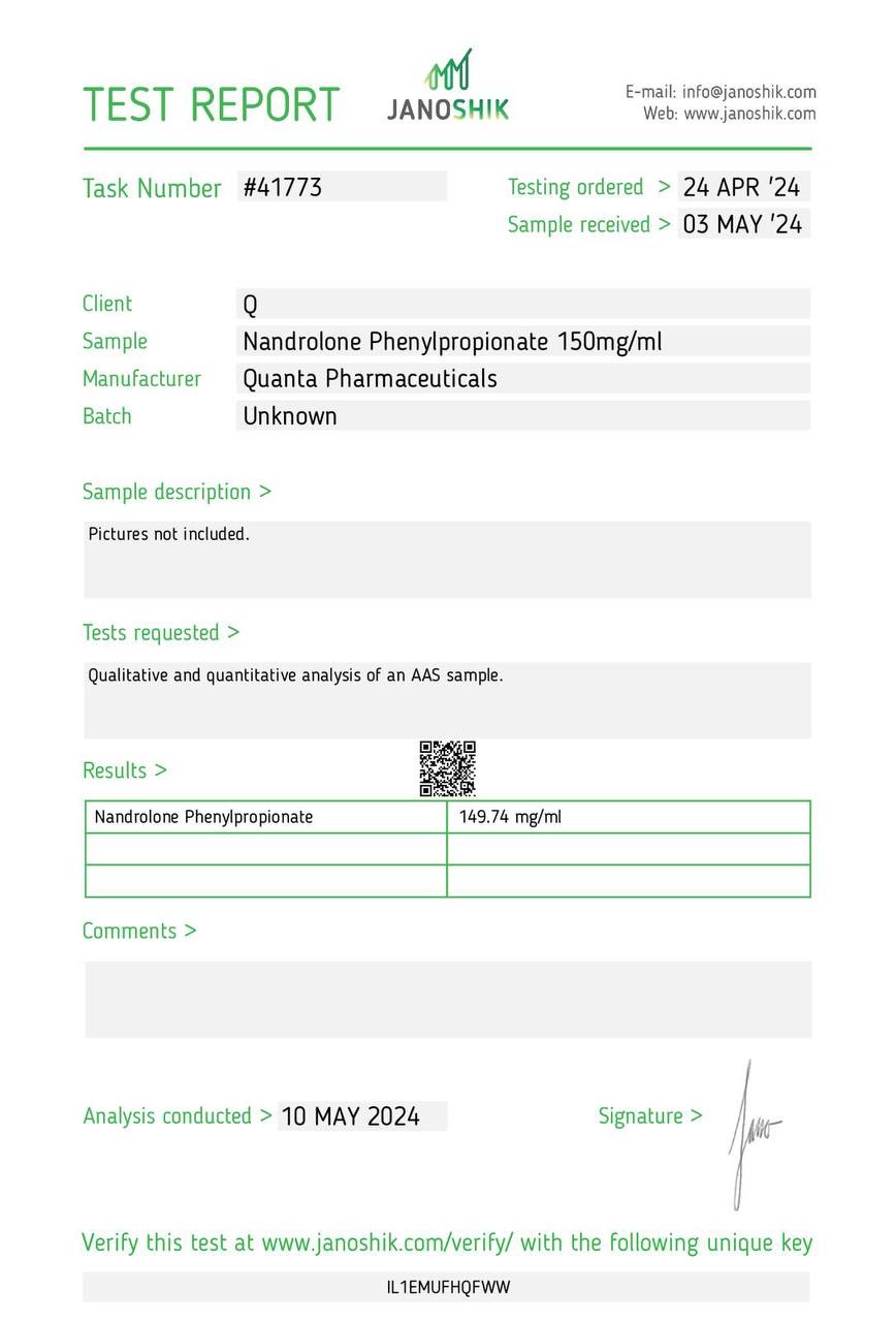 Quanta Pharma NPP (Nandrolone Phenylpropionate)